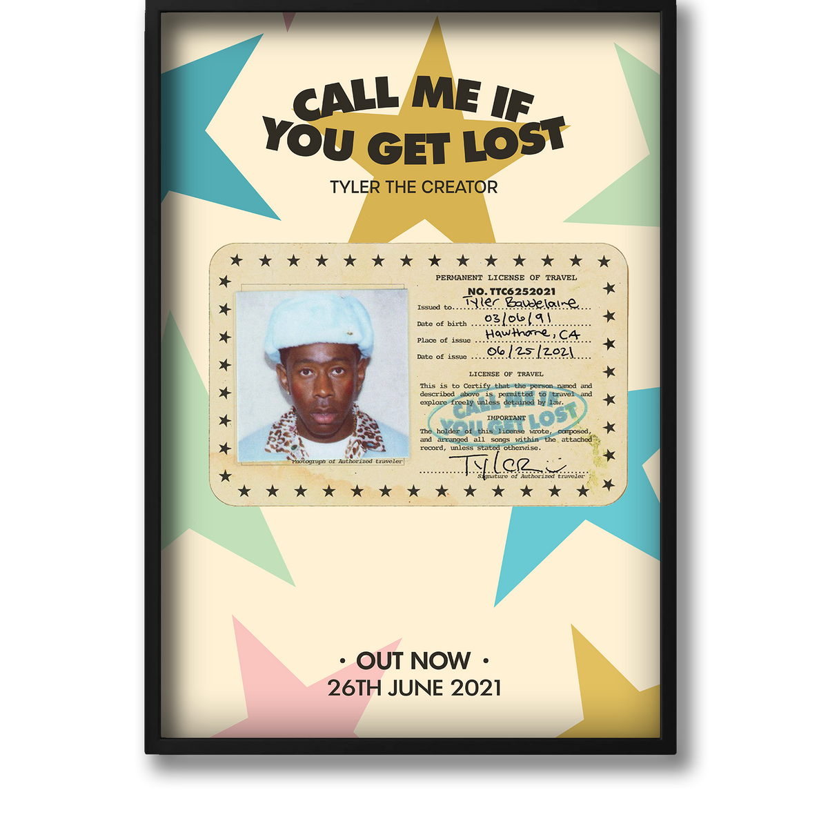 Tyler, The Creator - Call Me If You Get Lost Poster – PosterWorld