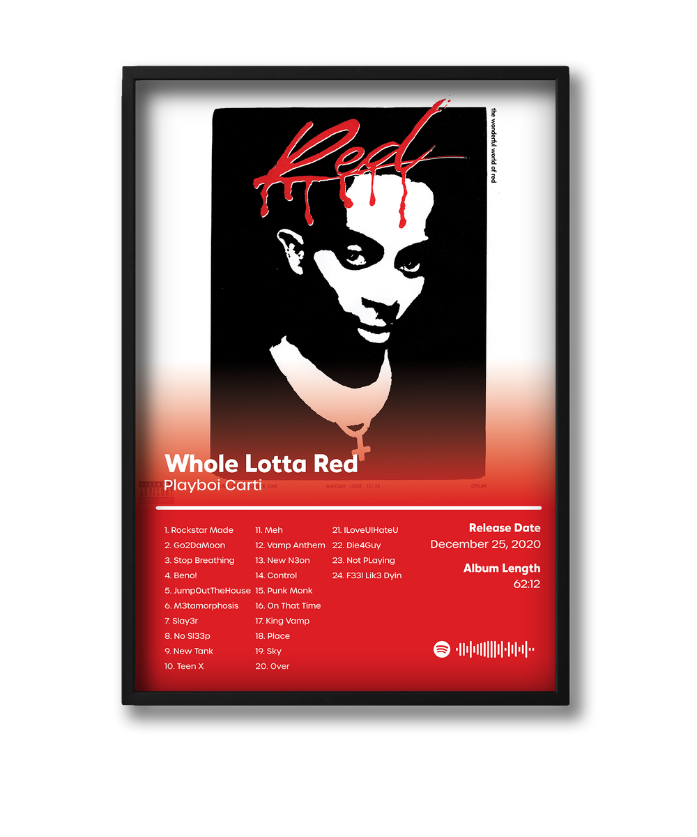 Playboi Carti Whole Lotta Red Poster PosterWorld
